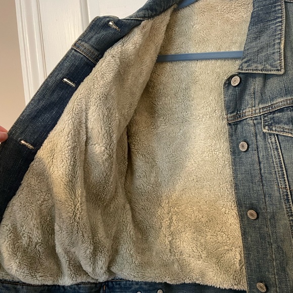 GAP denim fleece lined jacket - Picture 2 of 3